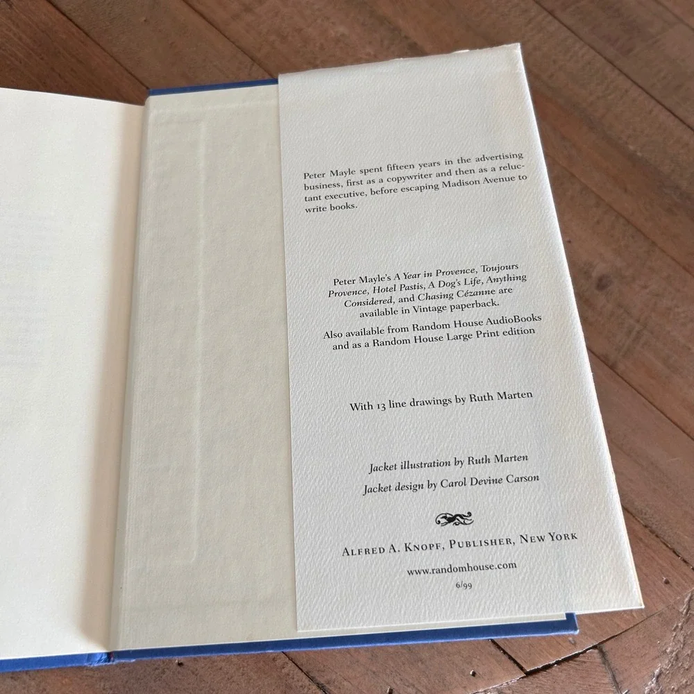 Encore Provence Peter Mayle Hardcover First Edition 1999 Knopf‎ Travel Memoir